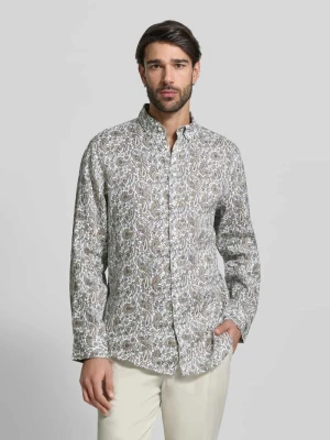 Koszula lniana o kroju regular fit z czystego lnu Christian Berg Men