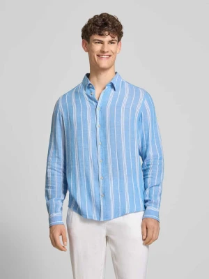 Koszula lniana o kroju regular fit z dodatkiem wiskozy model 'Bobby' Blend