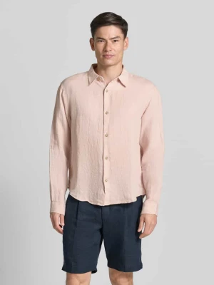 Koszula lniana o kroju regular fit z kołnierzykiem kent GAP