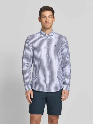 Koszula lniana o kroju regular fit z kołnierzykiem typu button down model 'H-LIAM-BD' Boss