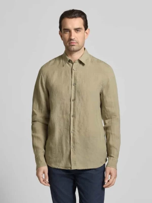Koszula lniana o kroju regular fit z kołnierzykiem typu kent Model 'Spenser' Tiger Of Sweden