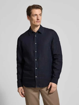 Koszula lniana o kroju regular fit z kołnierzykiem typu kent Model 'Spenser' Tiger Of Sweden