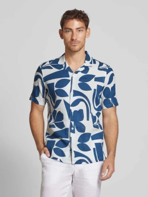 Koszula lniana o kroju regular fit z rękawem o dł. 1/2 model ‘WESTON’ casual friday