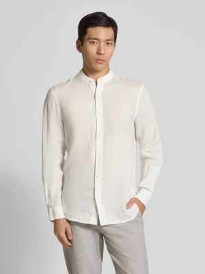 Koszula lniana o kroju regular fit ze stójką Scotch & Soda