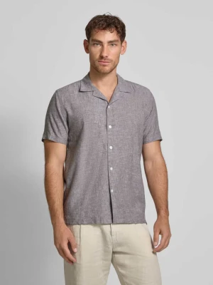 Koszula lniana o kroju relaxed fit z rękawem o dł. 1/2 lindbergh