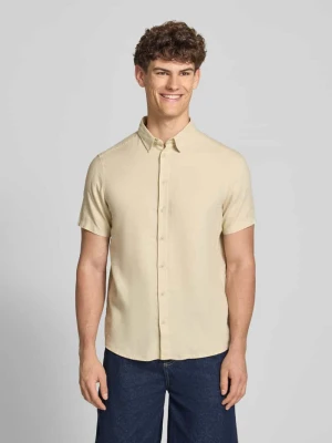 Koszula lniana o kroju slim fit z dodatkiem wiskozy model 'Bobby' Blend