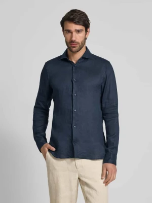 Koszula lniana o kroju slim fit z kołnierzykiem typu cutaway JOOP! Collection