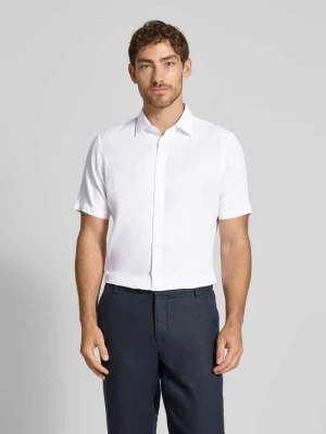 Koszula lniana o kroju slim fit z listwą guzikową Jake*s