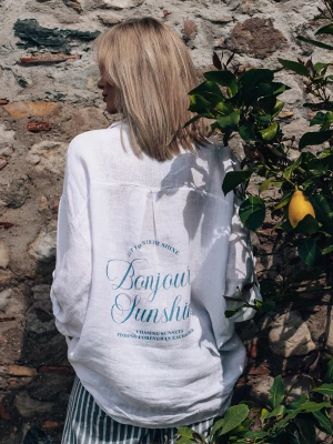 Koszula lniana oversize Bonjour ONE SIZE NAOKO