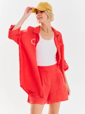 Koszula lniana oversize Coral Bella XS/S NAOKO