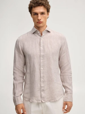 Koszula lniana Pai w kolorze beżowym Joop