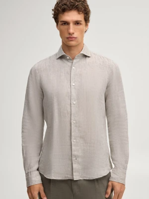 Koszula lniana Pai w kolorze khaki Joop