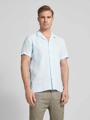 Koszula lniana w jednolitym kolorze model ‘Spot’ CINQUE