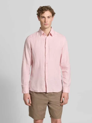 Koszula lniana z kołnierzykiem typu kent MCNEAL