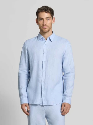 Koszula lniana z kołnierzykiem typu kent MCNEAL