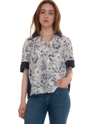 Koszula lniana z wzorem kwiatowym Pennyblack