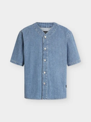 Koszula Mads Nørgaard jasnoniebieski denim