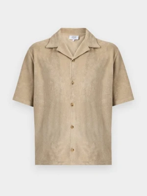Koszula Maison Kitsuné taupe