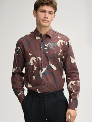 Koszula Matty w kolorze bordowo-beżowym ze wzorem Joop
