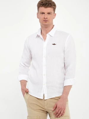 Koszula męska lniana AERONAUTICA MILITARE