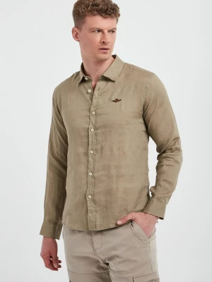 Koszula męska lniana AERONAUTICA MILITARE