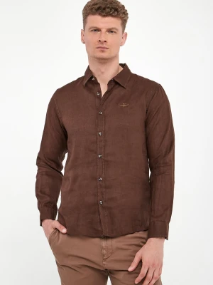 Koszula męska lniana AERONAUTICA MILITARE