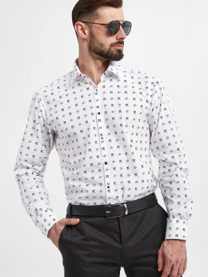 Zdjęcie produktu Koszula męska popelinowa z logo KARL LAGERFELD