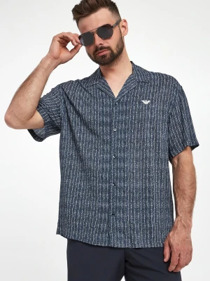 Koszula męska z krótkim rękawem EMPORIO ARMANI SWIMWEAR