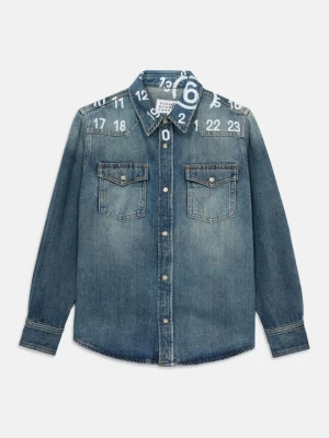 Koszula MM6 Maison Margiela niebieski denim