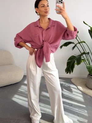 Koszula Muślinowa Brudny Róż Voile ClothStore