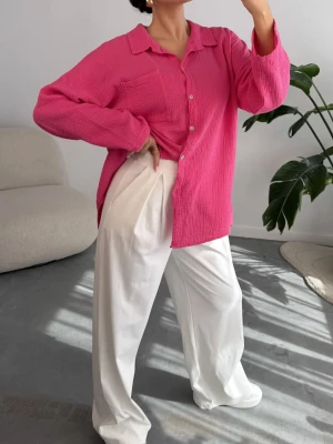 Koszula Muślinowa Fuksja Voile ClothStore