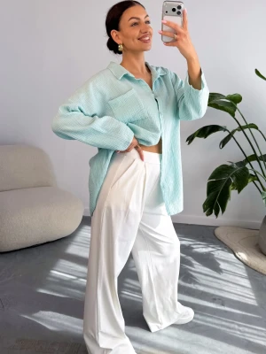 Koszula Muślinowa Miętowa Voile ClothStore