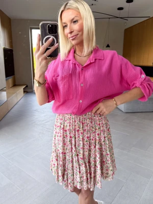 Koszula Muślinowa Różowa Voile ClothStore