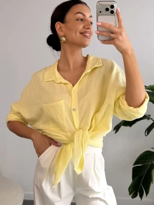 Koszula Muślinowa Żółta Voile ClothStore