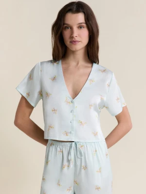 Koszula nocna krótka satynowa Etam