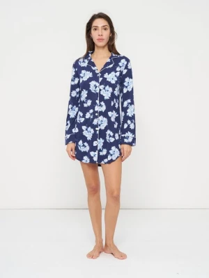 Koszula nocna Lauren Ralph Lauren granatowy