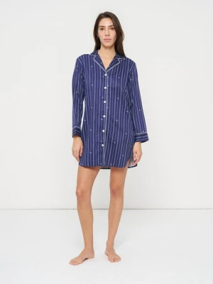 Koszula nocna Lauren Ralph Lauren granatowy