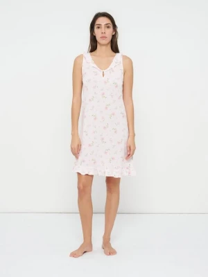 Koszula nocna Lauren Ralph Lauren jasnoróżowy