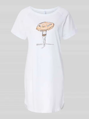 Koszula nocna o kroju oversized z nadrukiem z motywem model 'Sommerliebe' LOUIS & LOUISA