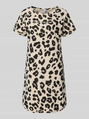 Koszula nocna w stylu allover model 'Schmusekatze' LOUIS & LOUISA