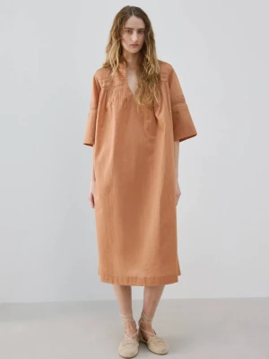 Koszula nocna z 100% bawełny miedziany - Kobieta - - MANGO