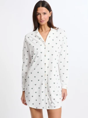 Koszula Nocna z bawełny we wzory Etam
