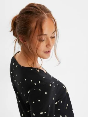 Koszula nocna z długim rękawem, z bawełny organicznej bonprix