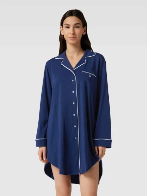 Koszula nocna z kieszenią na piersi Polo Ralph Lauren