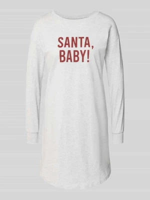 Koszula nocna z nadrukiem z napisem SKINY