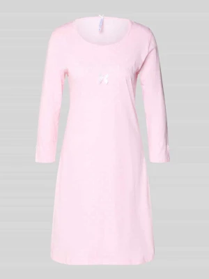 Koszula nocna z rękawem o dł. 3/4 i aplikacja w kształcie kokardy LOUIS & LOUISA