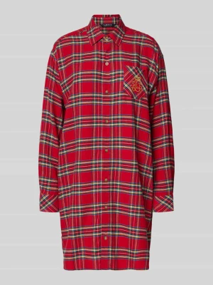 Koszula nocna z wyhaftowanym logo Lauren Ralph Lauren Czerwony