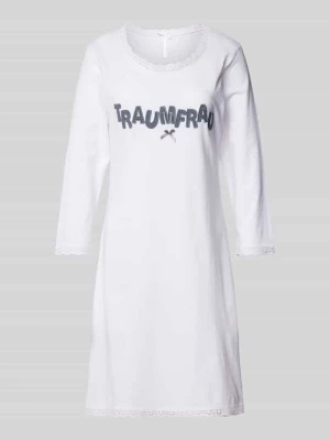 Koszula nocna z wyhaftowanym napisem model ‘Traumfrau’ LOUIS & LOUISA