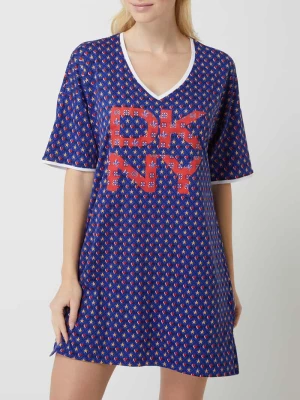 Koszula nocna ze wzorem na całej powierzchni DKNY