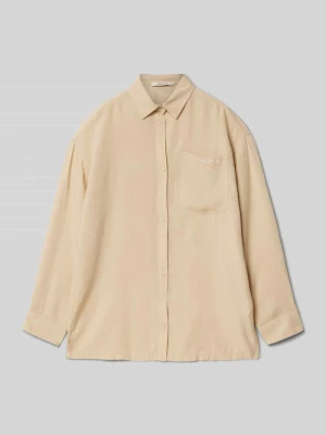 Koszula o kroju regular fit z kołnierzykiem typu kent i dodatkiem lnu Garcia